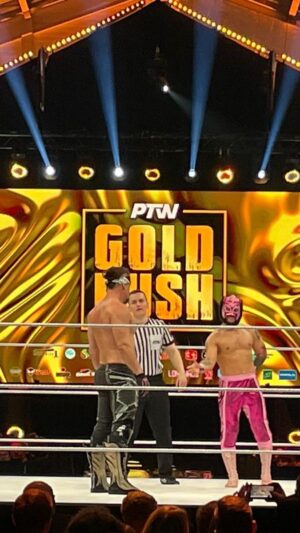 Paul Lloyd Jr. Instagram - Commentary in Polish 🇵🇱 is fun! @arekpaterek @panpawlowski @prime_time_wrestlingpl @lince_dorado #mrWorldWide #proWrestling #intergalacticFights #worldtraveler #wizard #international #airsStrike #darewolf #pjblack