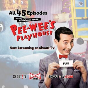 Paul Reubens Instagram - 🎉 Surprise! All 45 episodes of Pee-wee’s Playhouse are now streaming FOR FREE on Shout-TV @shoutfactorytv! 📺 Come on in, and pull yourself up a chair (like Chairry!) #LinkinBio

#PeeweePlayhouse #ShoutTV #PeeweeHerman