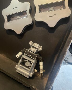 Paul Reubens Instagram - Our record player broke a few weeks ago so I decided to turn it into a life sized Conky 2000 for Etta’s Valentine’s Day! The head is a bit too big and the arms are too long, but hey for a bunch of thrift store parts I think it turned out pretty good! We also hooked in a micro SD card with all of her favorite Pee-Wee songs and sound bites. #PeeWeesPlayhouse