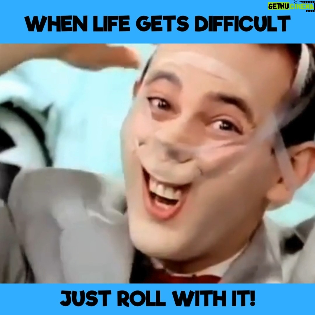 Paul Reubens - 12.8K Likes - It's nearly #nationalcellophanetapeday -- you know what to do!!! 😆 #TapeFace #PlayhouseWisdom