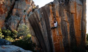 Paul Robinson Instagram - Wow, just realized this is my 1000th post on Instagram and how fitting after an awesome send of the third ascent of “Legacy” 9a/14d or 8B /V14. The route is short so it really is hard to say which grade to use but it sure is a stunner! The last few days have been nothing short of amazing! Climbing 🧗‍♂️ and scoring Lambertsbaai on a great day for surfing 🏄‍♂️ :) happy times here in Africa and thanks to all of you for following along on this wild journey it’s been over the last decade or so with @instagram as a creative outlet. Video still from @lizzy.ellison #bouldering but on a rope 😂