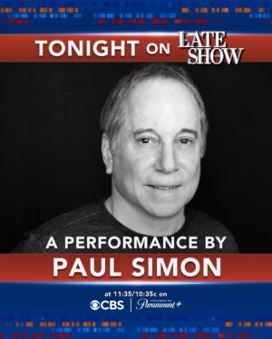 Paul Simon Instagram - Tune in TONIGHT to watch Paul on @colbertlateshow at 11:35/10:35c on @cbsmornings and @paramountplus!
