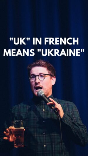 Paul Taylor Instagram - “UK” in French Means “Ukraine”! “So British Ou Presque” now on YouTube 🇬🇧🇫🇷🍻