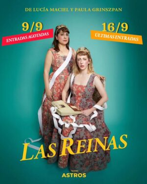 Paula Grinszpan Instagram - 👸🏼🫅🏻 SEGURIDAD VIAL: Las Reinas te enseñan a cruzar la calle.

‼️9/9 AGOTADO y ÚLTIMAS ENTRADAS para el 16/9

🎫 Entradas en bio, en la web del @teatroastrosok o en @entradauno
