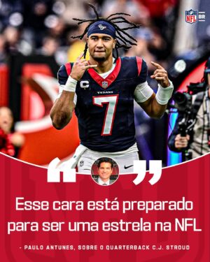 Paulo Antunes Instagram - C.J. Stroud: ESTRELA ⭐️🐮 #NFLBrasil