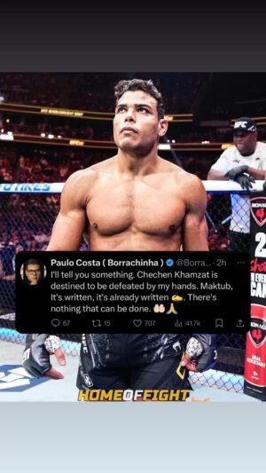 Paulo Costa Instagram - Let me get the Job done ✅ ☠️