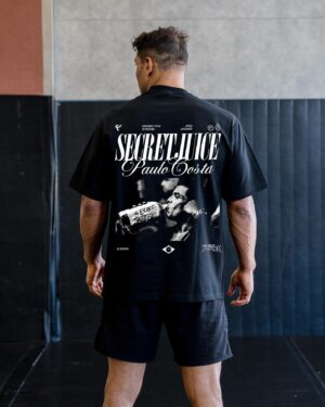 Paulo Costa Instagram - Paulo only goes to the 100% Natty gym. The Secret Juice man Paulo Costa x Full Violence is now live. Ships in 2-3 weeks. Sales close on 6/22. 🧃

Link in bio at FullViolence.com