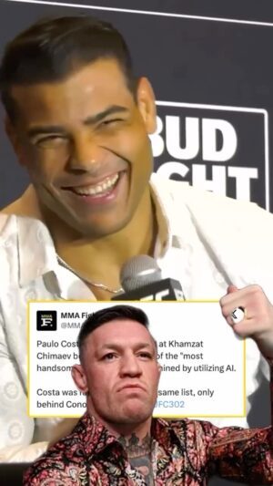 Paulo Costa Instagram - I’m the BFL!! This AI are wrong!🇲🇽🧃🔥

🇧🇷 Eu sou o lutador mais bonito! Essas AI estão erradas! 🇲🇽🧃🔥

🎥 @mmafighting 

#SecretJuice #UFC302 #UFC