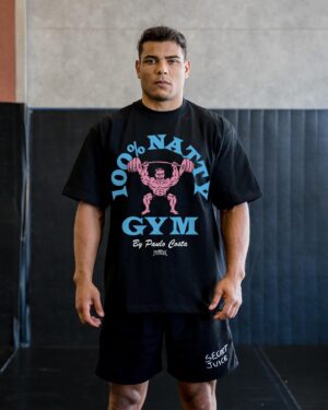 Paulo Costa Instagram - Paulo only goes to the 100% Natty gym. The Secret Juice man Paulo Costa x Full Violence is now live. Ships in 2-3 weeks. Sales close on 6/22. 🧃

Link in bio at FullViolence.com