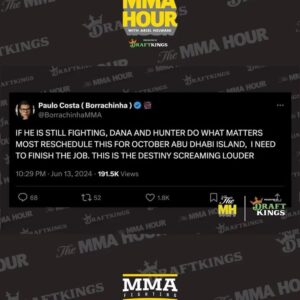 Paulo Costa Instagram - Paulo Costa likes the idea of fighting Khamzat Chimaev next 👀 #TheMMAHour