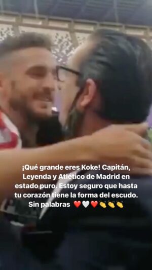 Paulo Futre Instagram - Sin palabras @koke6 ❤️🤍❤️ #Koke #Leyenda #AtleticoDeMadrid