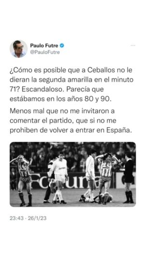 Paulo Futre Instagram - #AtleticoDeMadrid #AupaAtleti #CopaDelRey