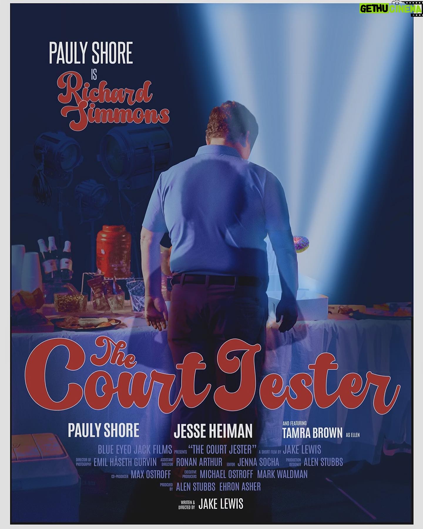 Pauly Shore - 3.3K Likes - If you haven’t seen it yet, you can watch “The Court Jester” short on the @lewis_brothers YouTube channel. Make sure you leave comments and tell us what you think.
And if you’re in #ParkCity, I’ll see you tonight at @thecabinparkcity (party starts 9pm MT).
Poster by @erhonashercreative