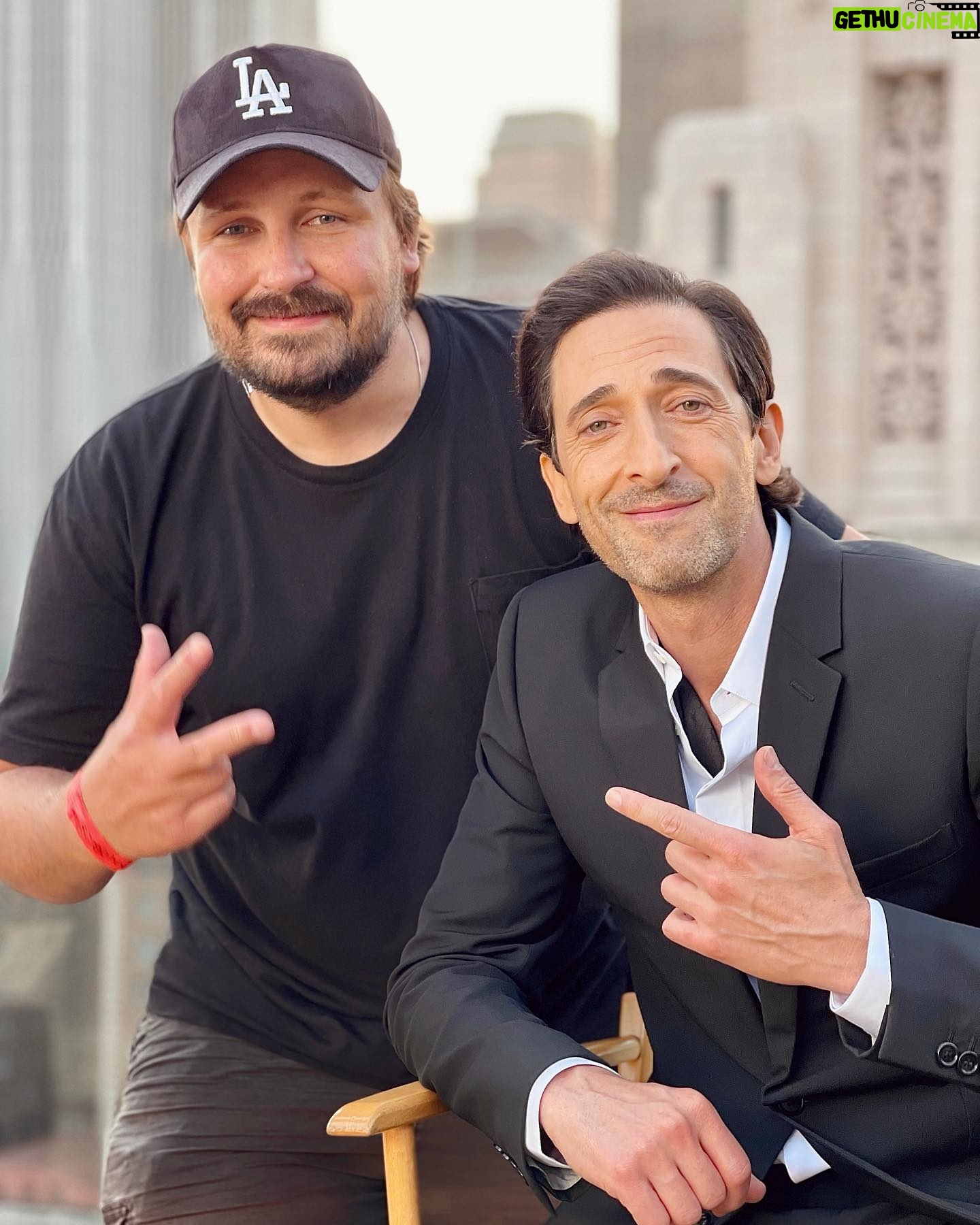 Pavel Hoodyakov - 12.2K Likes - On set @adrienbrody š„š„