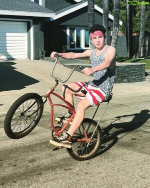 Paxton Booth Instagram - Hope you all have a wheelie fun Sunday☀️🕶️