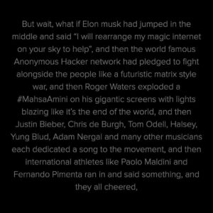 Pegah Ghafoori Instagram - Taking a moment to applaud these news networks and the journalist’s creed they swore to. 
@iman.kay said it best.