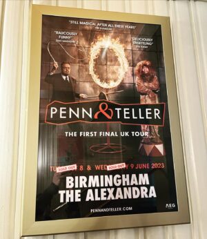 Penn Jillette Instagram - Looking forward to another sold out show tonight in #Birmingham at the #alexandrabirmingham #uktour2023🇬🇧