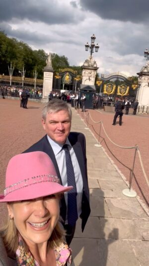Penny Smith Instagram - A snapshot of an afternoon at Buckingham Palace for the Not Forgotten Charity.