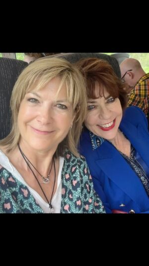 Penny Smith Instagram - On our way to the Bath Festival … #bathfest24 We’ll be chewing the fat at 2.30pm at The Guildhall. When I say chewing the fat … I mean talking about her latest number 1 bestseller The Revenge Club. #therevengeclubbook #therevengeclubkathylette @kathy.lette