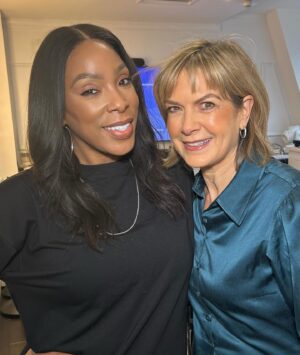 Penny Smith Instagram - Doing a thing .. so needed make up … and met lovely @jessicasmakeupchair Bigging up The Midlands and the word mardy, which we agree should be used more.