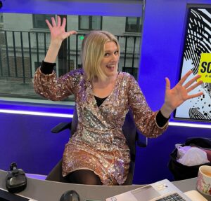 Penny Smith Instagram - Lissie the producer has gone full on sparkles for today’s REQUESTS - roll up roll up. Choose some classicalish music @scalaradiouk and she’ll zhoosh it up onto the airwaves