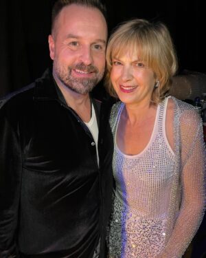 Penny Smith Instagram - A couple of snaps from the @scalaradiouk show on Sunday afternoon. @mralfieboe and I co-hosting the Scala Radio Christmas gig at the Palladium. We even did costume changes in the interval - these are our second outfits. Thanks to everyone who came.