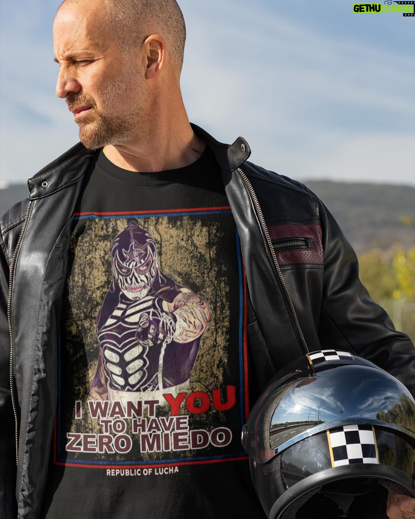 Pentagón Jr. - 2.7K Likes - 💥It’s Election year! And YOU have a civic duty to elect the most badass Lucha shirts around! 🗳️
Our @penta_zero_miedo “YOU” t-shirt available in white and black versions is one of our FAVORITES, and one of our best sellers also!
Show your true colors and let the world know that YOU TOO ARE ZERO MIEDO!!!
Shop at @republicoflucha 🔥 Link in bio.