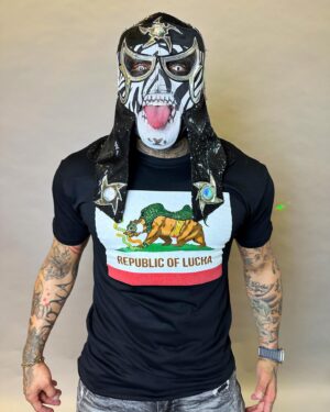 Pentagón Jr. Instagram - It’s 🌮Cinco de Mayo 🎉 weekend! Get festive with our special commemorative @republicoflucha flag variants, including our amazing 🇲🇽 “LA BANDERA” 🇲🇽t-shirt, fusing everything that we are into one incredible design! 
🔥Also available our classic FLAG t-shirt, our PRIDE flag t-shirt and our ROL tee celebrating the legacy of the original WCW faction that inspired not just the Lucha Bros, but countless other wrestlers across the globe💚🤍❤️!
👉🏻FINAL DAYS!!! 🔥OUR ENTIRE WEBSITE IS 20% OFF🔥 so stock up on all your favorite ROL designs, and literally ANYTHING that you can find on the website, it’s filled with surprises….
💥LINK IN BIO 💥