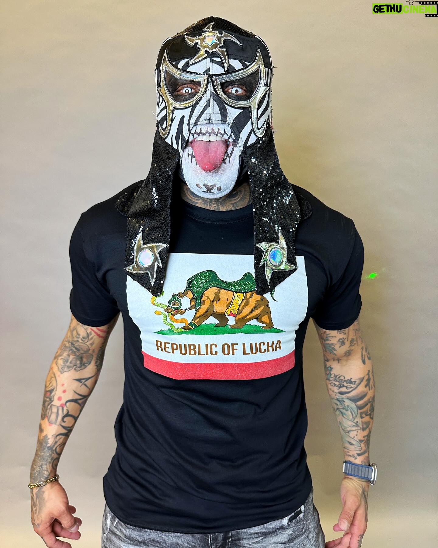 Pentagón Jr. - 4.9K Likes - It’s 🌮Cinco de Mayo 🎉 weekend! Get festive with our special commemorative @republicoflucha flag variants, including our amazing 🇲🇽 “LA BANDERA” 🇲🇽t-shirt, fusing everything that we are into one incredible design!
🔥Also available our classic FLAG t-shirt, our PRIDE flag t-shirt and our ROL tee celebrating the legacy of the original WCW faction that inspired not just the Lucha Bros, but countless other wrestlers across the globe💚🤍❤️!
👉🏻FINAL DAYS!!! 🔥OUR ENTIRE WEBSITE IS 20% OFF🔥 so stock up on all your favorite ROL designs, and literally ANYTHING that you can find on the website, it’s filled with surprises….
💥LINK IN BIO 💥