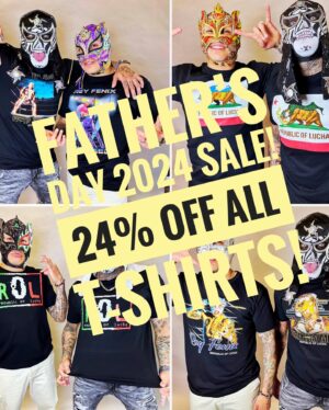 Pentagón Jr. Instagram - Happy Father’s Day!!! Tp our heroes, our role models, our inspirations and our biggest supporters! #zeromiedo ❤️🔥

And don’t forget our Father’s Day 2024 sale!!! ALL T-SHIRTS are 24% off with code PAPA24 at checkout, sale ends Monday night!