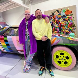 Pepón Nieto Instagram - Mi hermano @okudart es un genio y su colaboración para @porsche_iberica una locura. Que suerte tengo de poderme sentir tan orgulloso de mis amigos. ❤️🧡💛💚💙💜