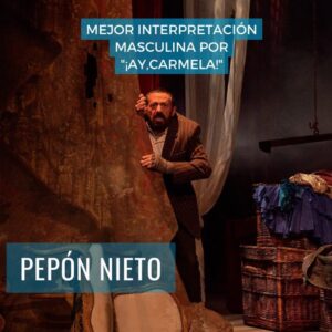 Pepón Nieto Instagram - Gracias a los Premios Teatro de Rojas @teatroderojas por esta nominación que ya es un premio. Feliz por compartir la terna junto a mis amigos y admirados @javiergutierrezoficial y @trisulloa