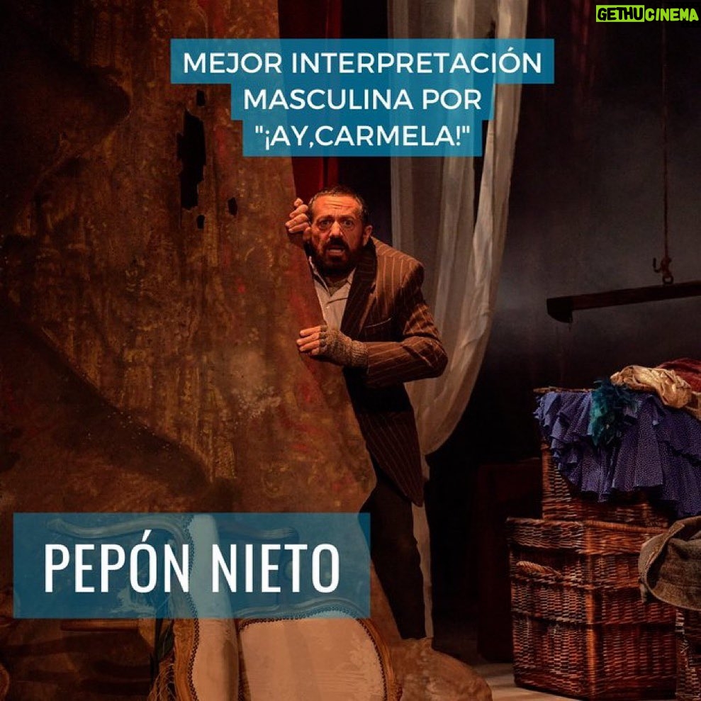 Pepón Nieto - 1.4K Likes - Gracias a los Premios Teatro de Rojas @teatroderojas por esta nominación que ya es un premio. Feliz por compartir la terna junto a mis amigos y admirados @javiergutierrezoficial y @trisulloa