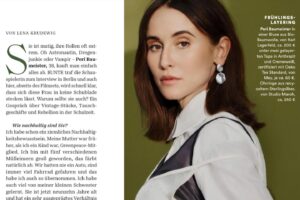 Peri Baumeister Instagram - |||

| featured @bunte_magazin 
| dressed fair fashion @sabrinaussmueller 
| shot by @robinkater 
| hair / make up @philippverheyen 
| interview @crewdewig 
| through @anke_koppe 
| supported @malve_mgmt