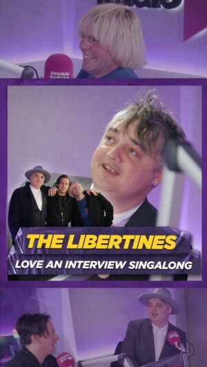 Pete Doherty Instagram - In-between randomly bursting into song, @thelibertines chat to @timburgessofficial about their new album ‘All Quiet on the Eastern Esplanade’ on the Listening Party this weekend 💜 

Listen Sunday from 10pm!