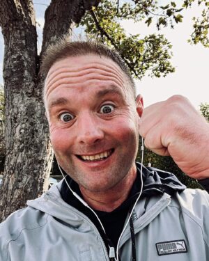 Peter Dale Instagram - Record broken, come on you little porkster!! I ran 13km today and I’m buzzing off my Titty bangers 🏃🏼🕺🏼🎉