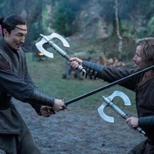 Peter Franzén Instagram - #thewheeloftime @amazonprimevideo #episode 5 coming up.  Training with a friend and a fellow #warder / #powerful #swordfighter @danielhenney 
  #campfire #jokes shared with the amazing Zoë Robins &  @ctnapier & Emmanuel Imani
Sorely missing from the campfire  @mspike @clareperkinsofficial @priyankabose20 @madeleine_madden @jcheongarcia @katyfleets @alvaromorte @rafejudkins @petrinajan etc. such a great bunch of people! ♥️