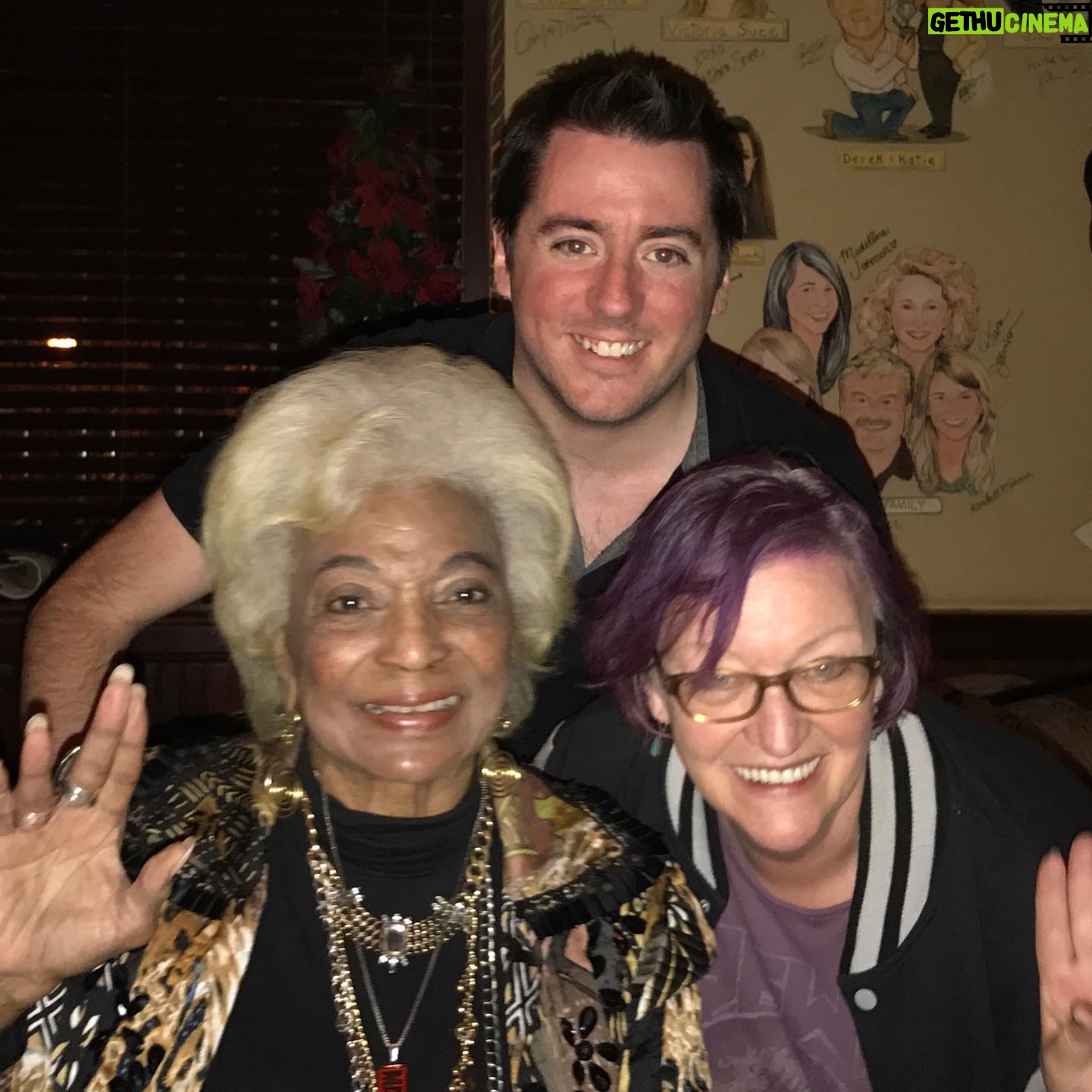 Peter Mayhew - 704 Likes - Nichelle Nichols was a trailblazer, an icon, and a legend but she was also a true friend to Peter and I over many years. Her smile and laughter could light up an entire galaxy and she will be missed. ~Angie Mayhew
