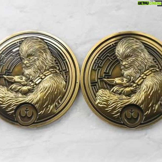 Peter Mayhew - 495 Likes - LINK IN BIO! Whoa! This year’s Star Wars charity challenge coin is the first time we’ve done this 3D effect - Chewbacca and Grogu really pop! Beautiful artwork by Richard Gonzalez - if you order $100 in challenge coins at the link above one coin will be replaced with this antique bronze colorless variant that is strictly limited to 200 variants. We’ve made about a dozen coins since 2011 and this might be our favorite! 🚀
Coins start shipping June 15th! Baby Yoda!
Help The Wookiee Give!