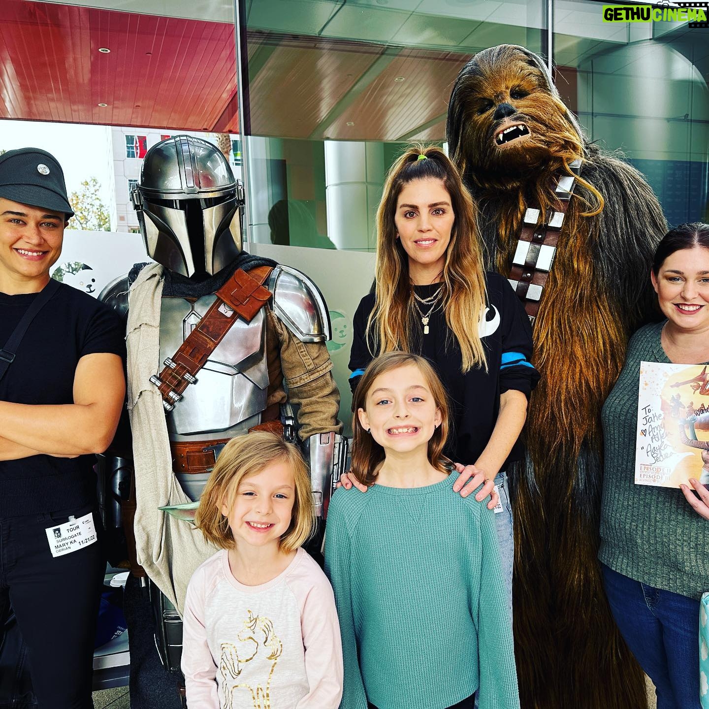Peter Mayhew - 488 Likes - We are so thankful for these amazing people! Last Thursday our team departed San Antonio, Texas with a sixteen foot box truck filled with Star Wars toys. We partnered with @official501st to drop these toys at Children’s Hospitals in Dallas, Albuquerque, Tucson, Phoenix, and ended at @chocchildrens in Orange, CA where we were joined by thekatyo from The Mandalorian and Aayla Secura herself: @amyallen_jedi. All made possible because of the continued toy donations from @HolocronToyStore. Thank you!