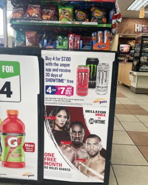 Phil Davis Instagram - God is good! It still feels strange seeing myself in one of California’s largest gas stations, on a @monsterenergy ad ahead of my main event on @showtime. #blessed 

.

.

.

.

.

.
.
.
#mmatraining #mmafitness #fitnessgym #bellator257 #fitnesspageforall #mmaworld #fitnessclub #fightlife #fighterlife #successfulmindset
#fighterdiet #mmaworkout #mmalifestyle #mmagold #christianathletes