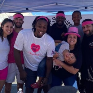 Phil Davis Instagram - Big thank you to everyone who donated a beautiful Sunday afternoon to walk for our sistas. Special thank you to @ricoson3rd_thesalon  for hosting a great event.  Be blessed 👊🏾. 

.

.

.

.

.

.
.
.
#mmatraining #mmafitnesstraining #cancerwalk #pink #pinkribbon #fightcancer