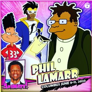 Phil LaMarr Instagram - "Summer conning, gonna have me a blast! Summer conning gonna happen so fast!" If you want me to tell you more, tell you more go to phillamarr.com! Traveling around to meet fans and relive memories of great shows will definitely put a shock to my system! ⚡⚡ Which characters are your favorites? #comicon #ohio #washingtondc #california #hawaii #atlanta