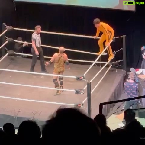 Phil Wang - 8.7K Likes - Going through a table might be the proudest moment of my life. @thewrestliiing was sensational. Big up @maxandivan, @berksnest and @jfllondon
And thank you @princeofmumbai3 for being such a generous and kind mortal enemy
Condolences to @josierones. Will keep the belt warm
#KillWang 👲🏻🤼♂️🏟️
📸: ImagePlotter 📹: @capturedbycorinne