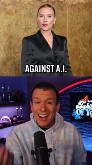 Philip DeFranco Instagram - Scarlett Johansson Suing App For Turning Her into AI #AI #ScarlettJohansson #DeFranco #YearbookAI