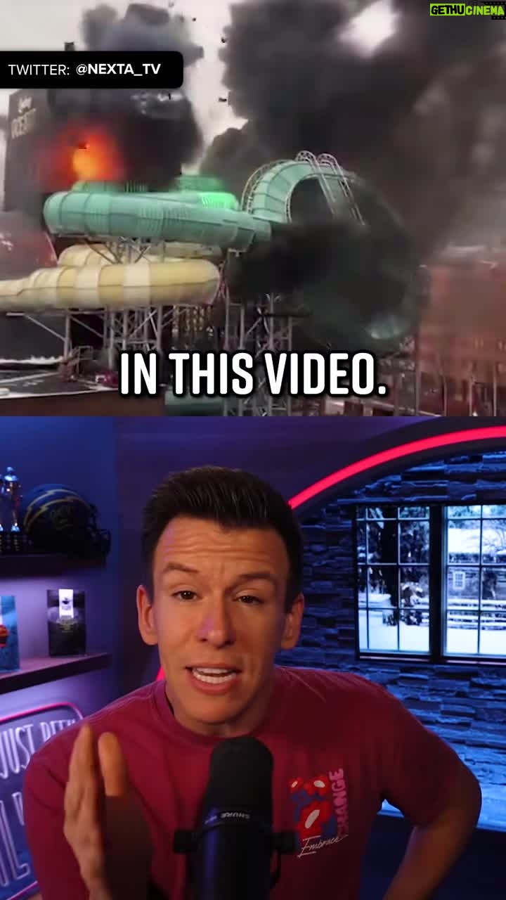 Philip DeFranco - 3.9K Likes - Water Slide Explodes as Park Erupts in Flames #Fire #Explosion #Viral #WaterPark