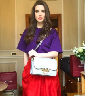 Philippa Coulthard Instagram - 💜 @ferragamo ❤️