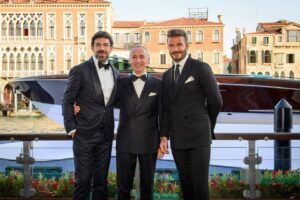 Pierfrancesco Favino Instagram - In vista di nuove rotte con @davidbeckham 

@rivayacht 
@ferrettigroup 
#riva180th

Grazie al mio amico Alberto Galassi