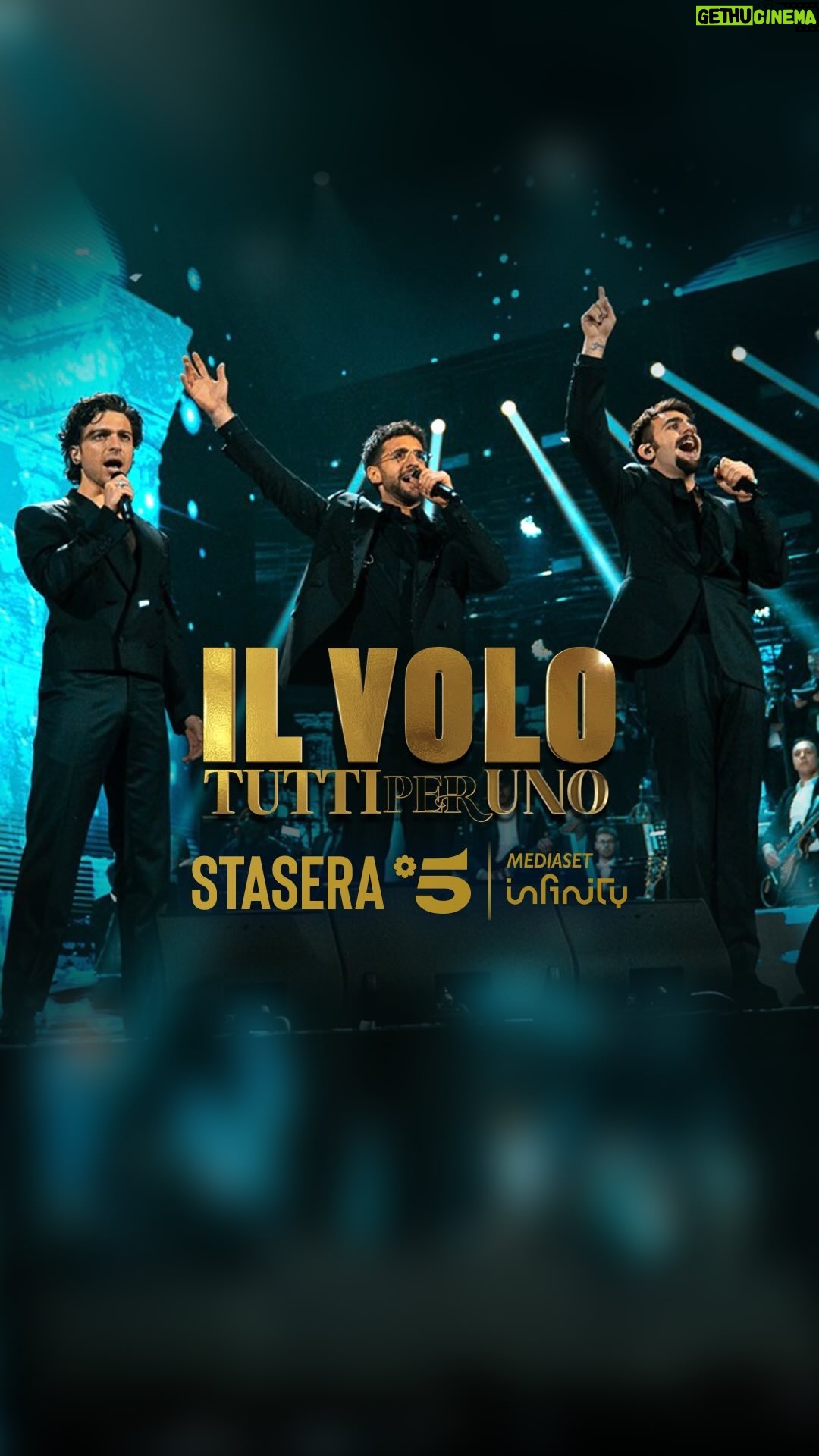 Piero Barone - 7.7K Likes - Siete pronti a vivere una nuova indimenticabile serata con Il Volo e tanti nuovi ospiti? 😍💫
Direttamente dall’Arena di Verona, oggi in prima serata su #Canale5 e in streaming su Mediaset Infinity, non perdete il secondo appuntamento con #TuttiPerUno! 🎶