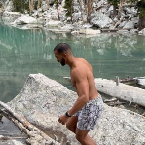 Pierre Abena Instagram - Hiking in Grand Teton National Park was just breathtaking 🏔️ These crystal clear lakes are fed with water from glaciers and quite possibly one of the most beautiful hiking views I’ve seen 😍 This is your sign to start exploring national parks and enjoy nature! 🌲